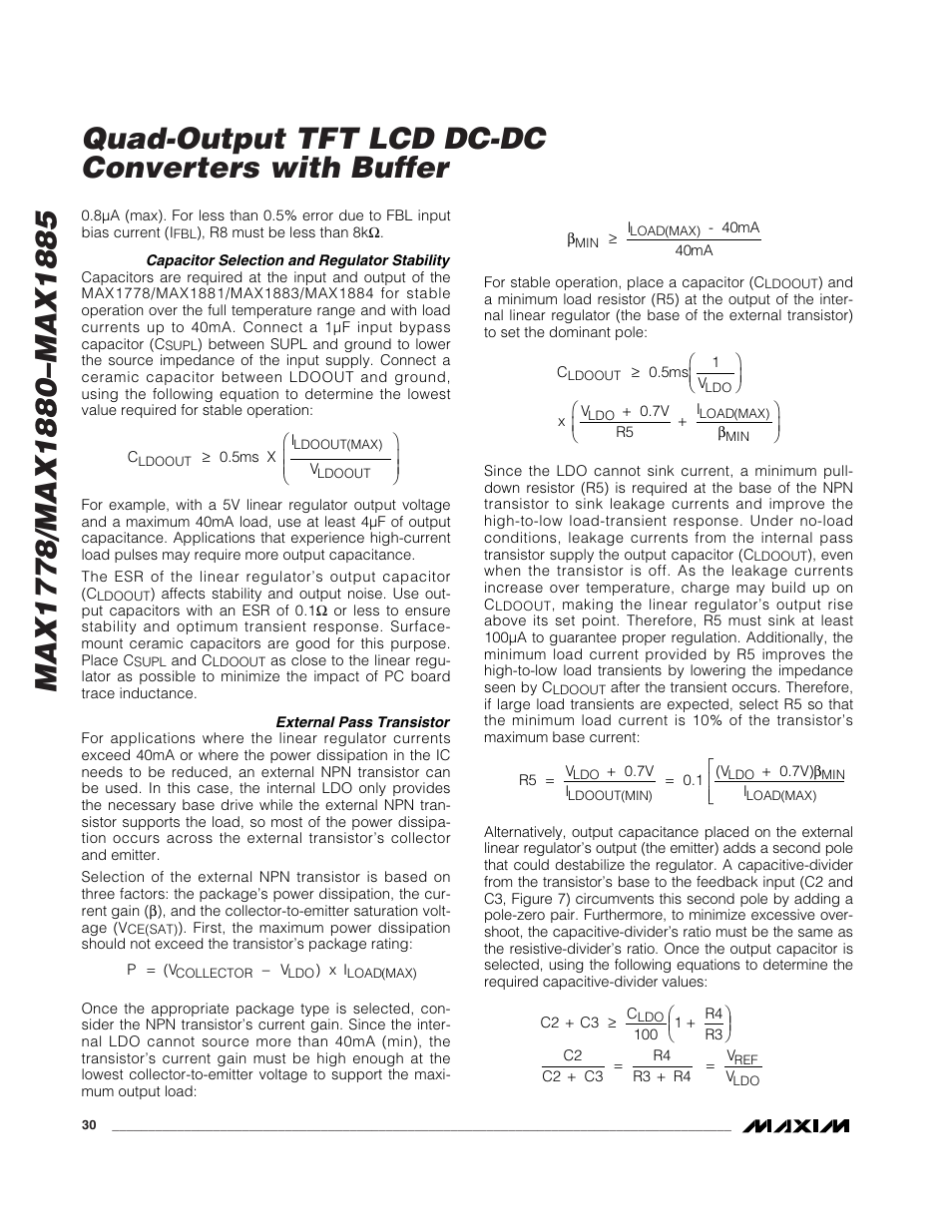 Rainbow Electronics MAX1885 User Manual | Page 30 / 38