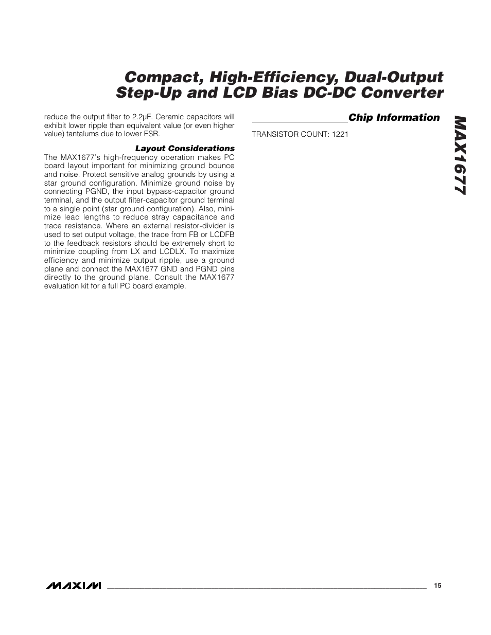 Rainbow Electronics MAX1677 User Manual | Page 15 / 16