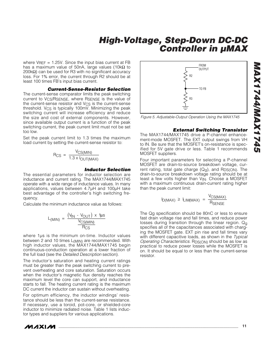 Rainbow Electronics MAX1745 User Manual | Page 11 / 14