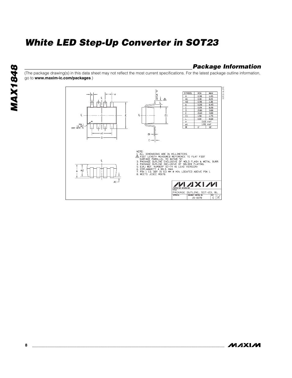 Rainbow Electronics MAX1848 User Manual | Page 8 / 9