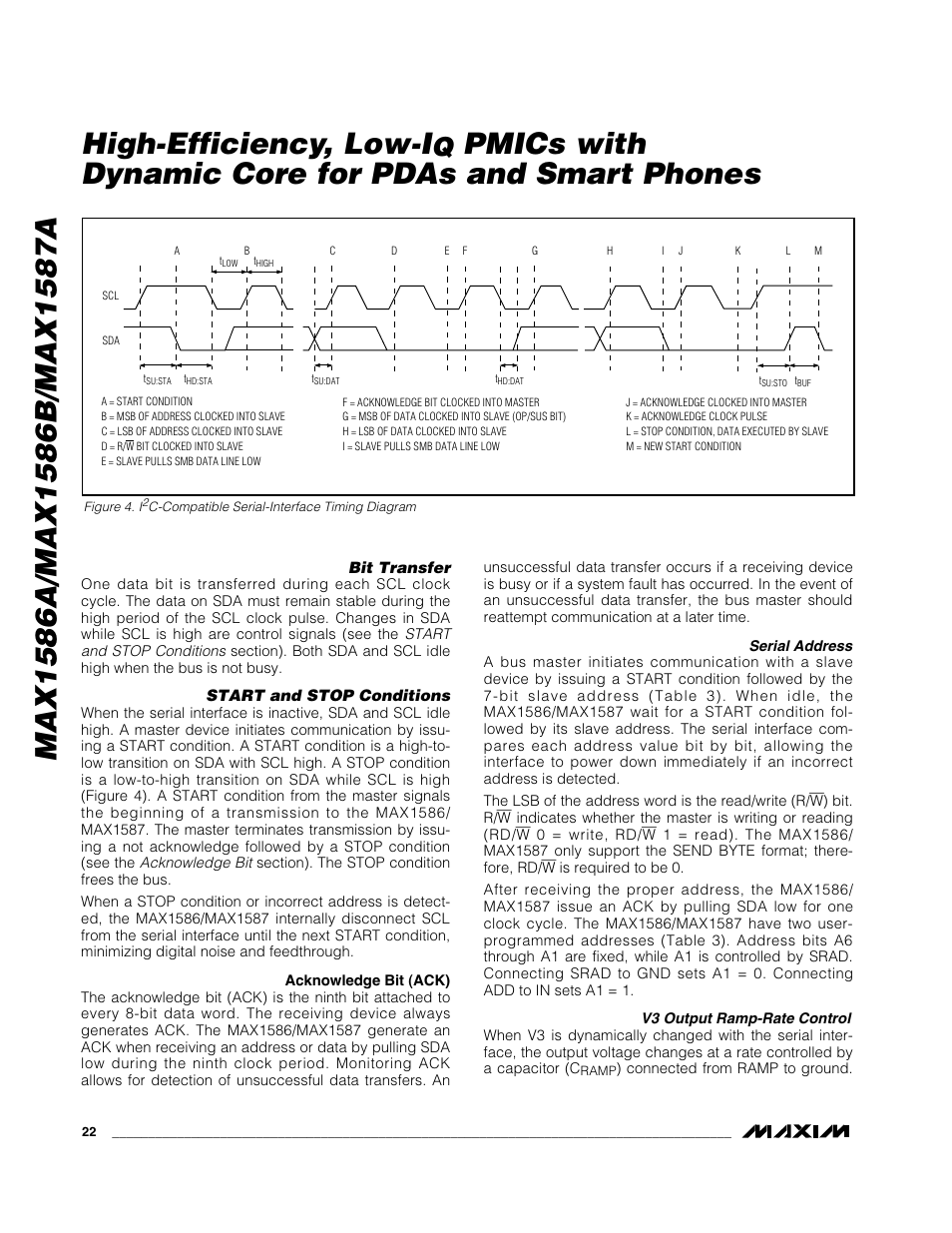 Pmics with dynamic core for pdas and smart phones | Rainbow Electronics MAX1587A User Manual | Page 22 / 32