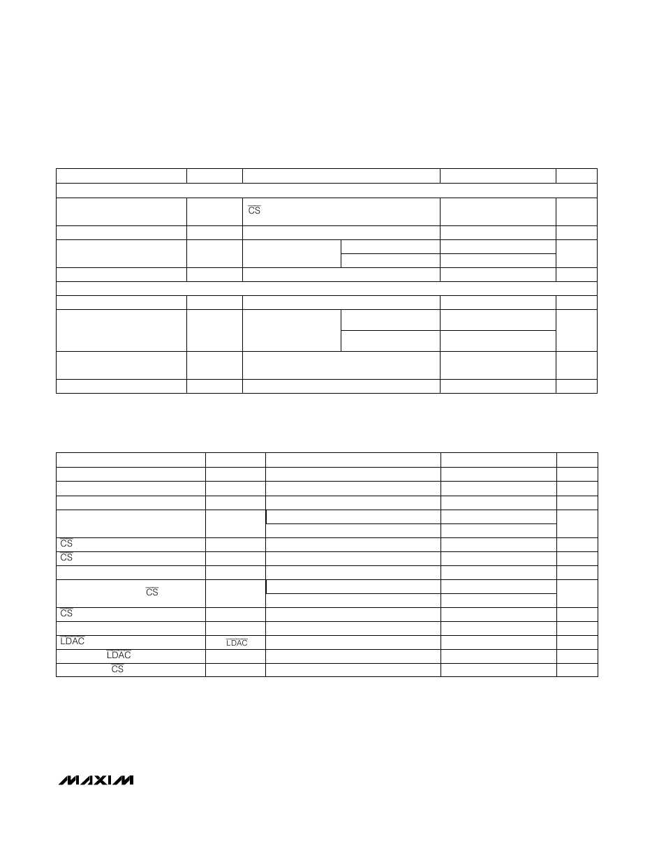 Electrical characteristics (continued), Timing characteristics | Rainbow Electronics MAX550A User Manual | Page 3 / 16