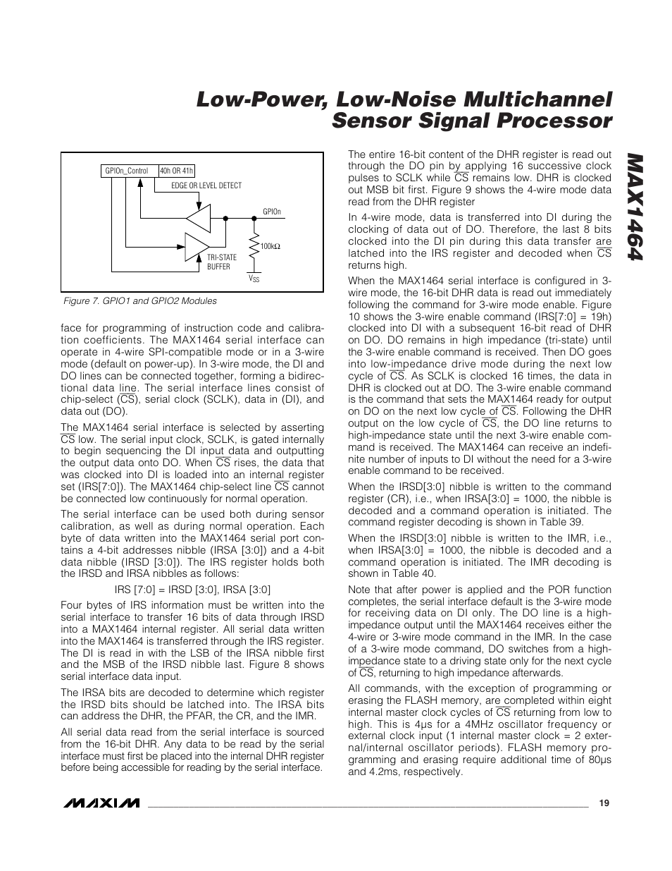 Rainbow Electronics MAX1464 User Manual | Page 19 / 47