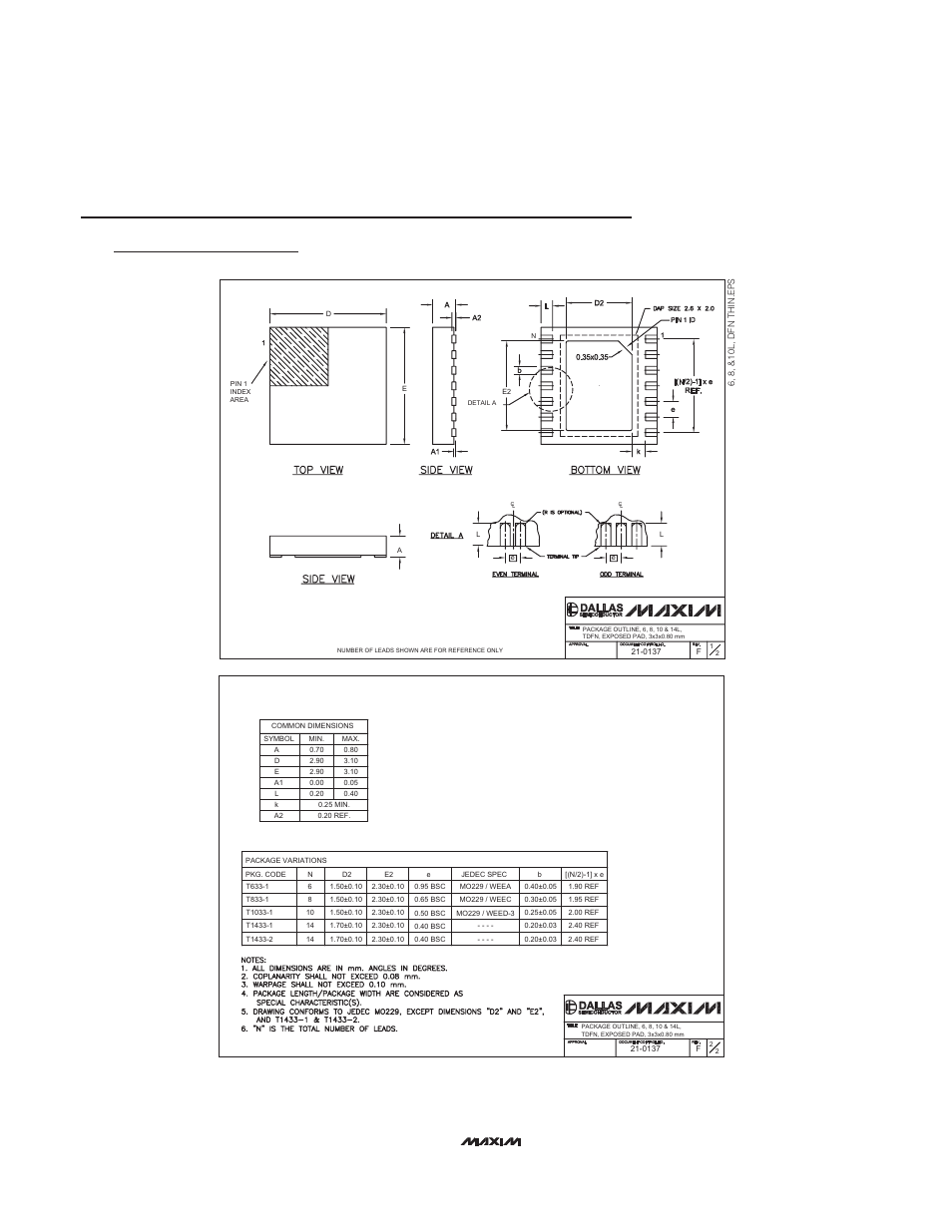 Package information | Rainbow Electronics MAX1558H User Manual | Page 12 / 12