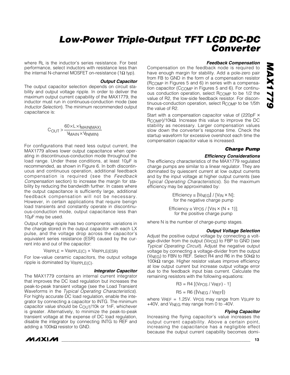 Rainbow Electronics MAX1779 User Manual | Page 13 / 18