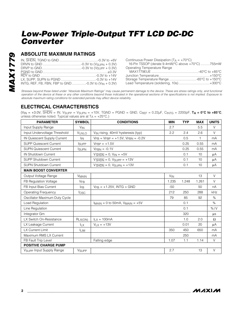 Rainbow Electronics MAX1779 User Manual | Page 2 / 18