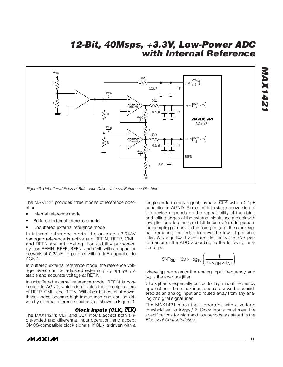 Ccl lk k | Rainbow Electronics MAX1421 User Manual | Page 11 / 17