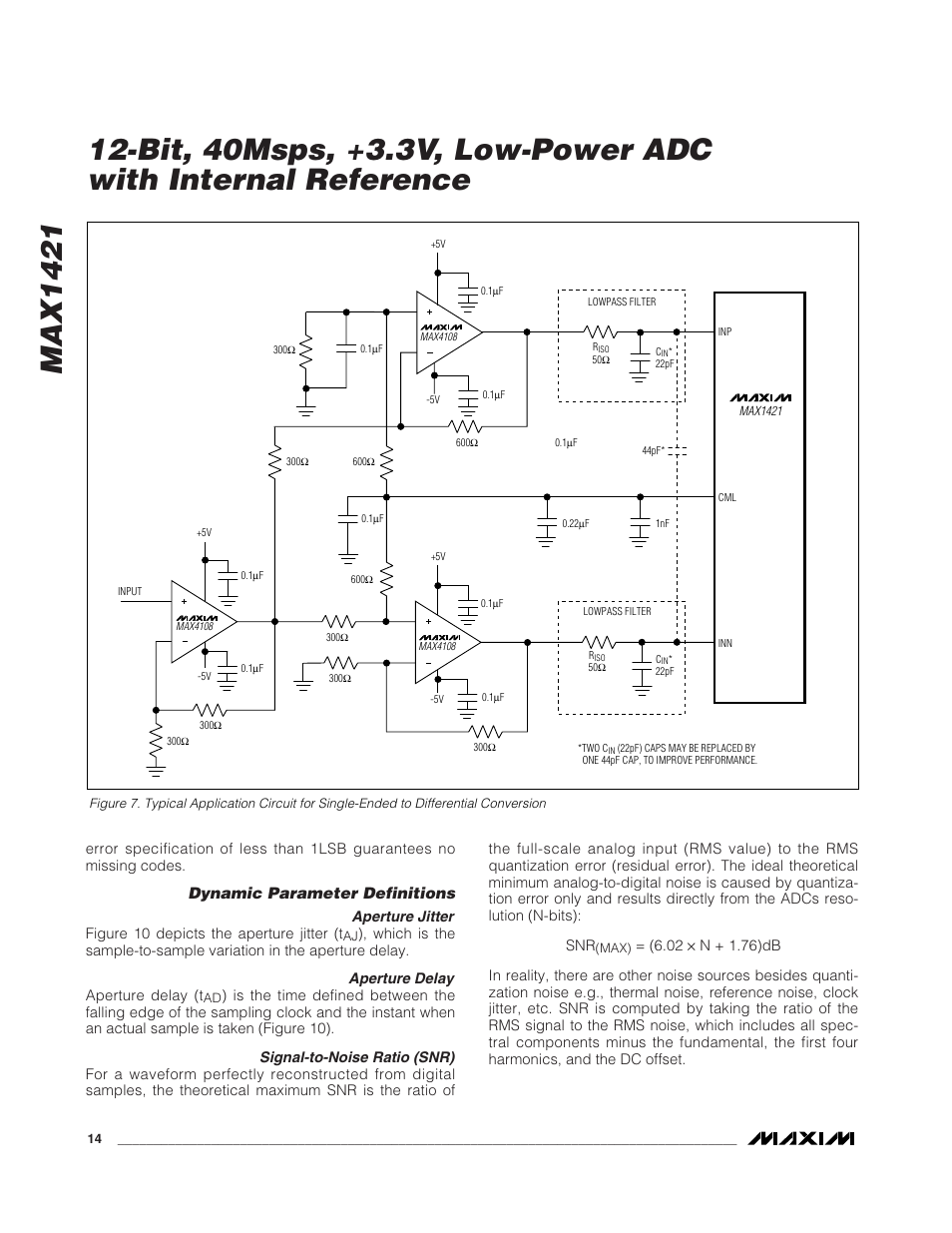 Max1421, Dynamic parameter definitions | Rainbow Electronics MAX1421 User Manual | Page 14 / 17