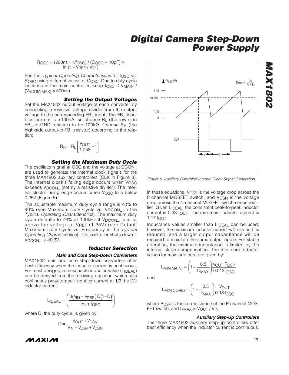 Max1802 digital camera step-down power supply | Rainbow Electronics MAX1802 User Manual | Page 19 / 28