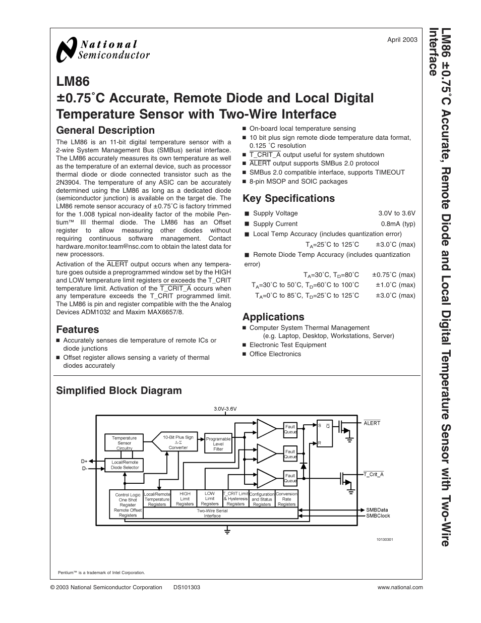 Rainbow Electronics LM86 User Manual | 21 pages