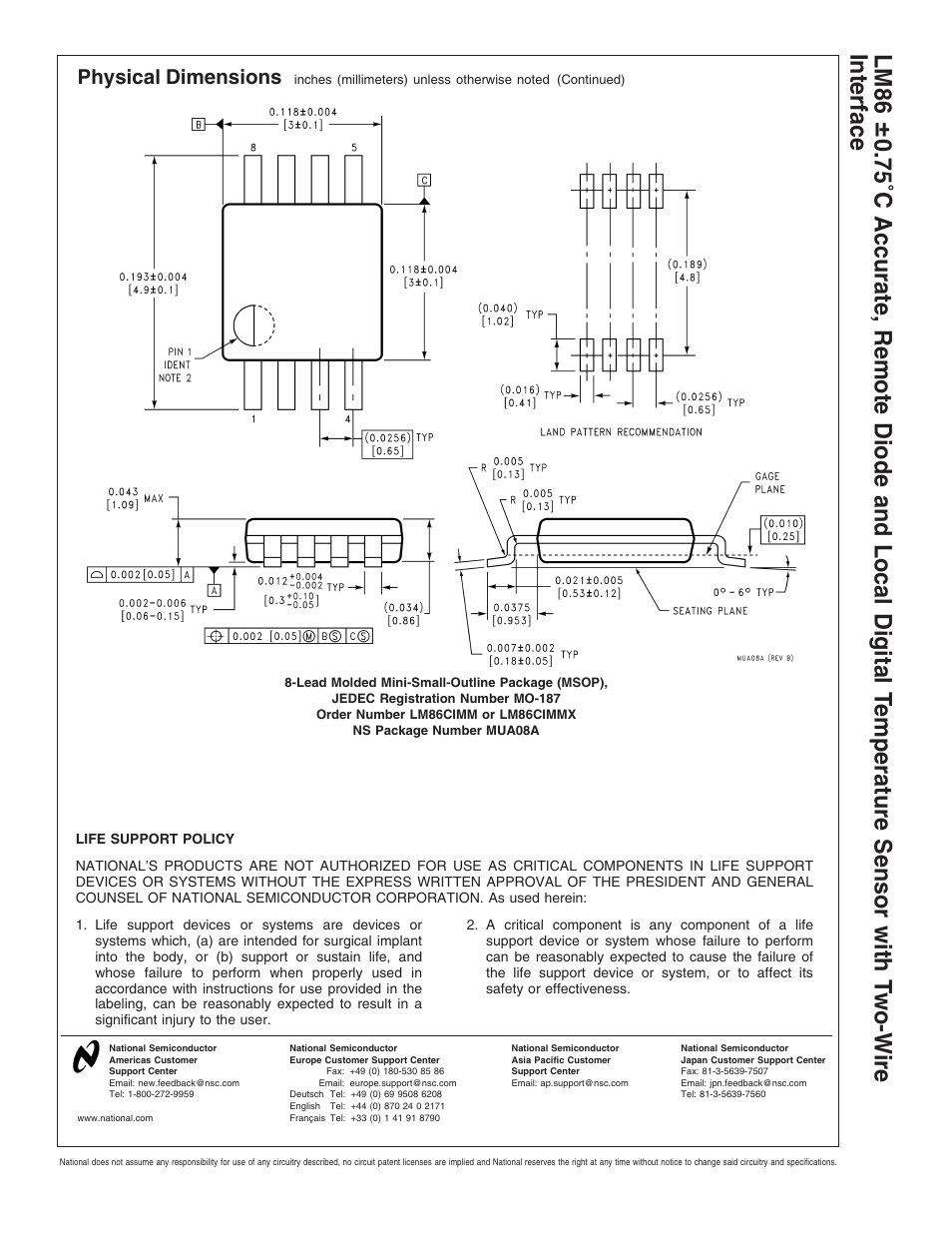 Lm86 | Rainbow Electronics LM86 User Manual | Page 21 / 21