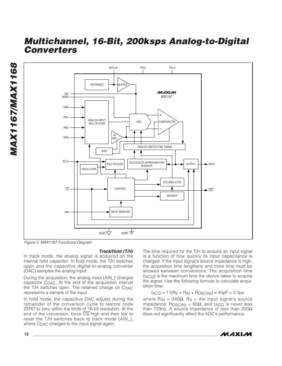 Rainbow Electronics MAX1168 User Manual | Page 12 / 30