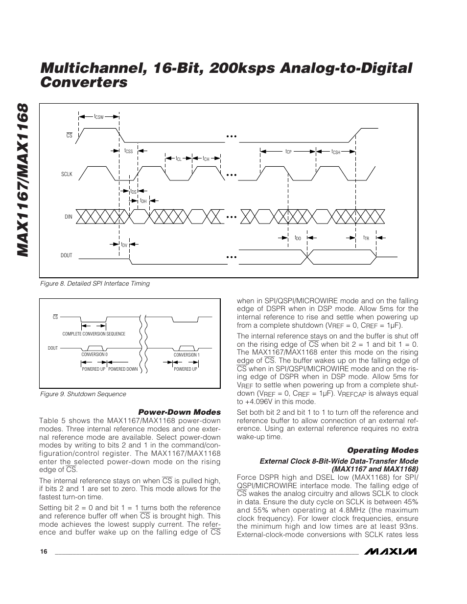 Rainbow Electronics MAX1168 User Manual | Page 16 / 30