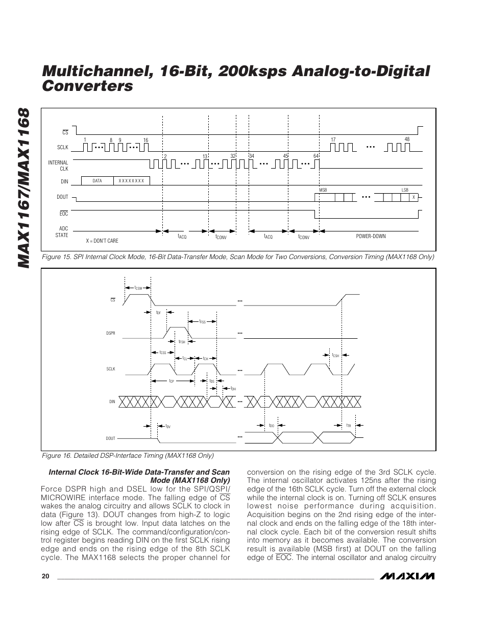 Rainbow Electronics MAX1168 User Manual | Page 20 / 30