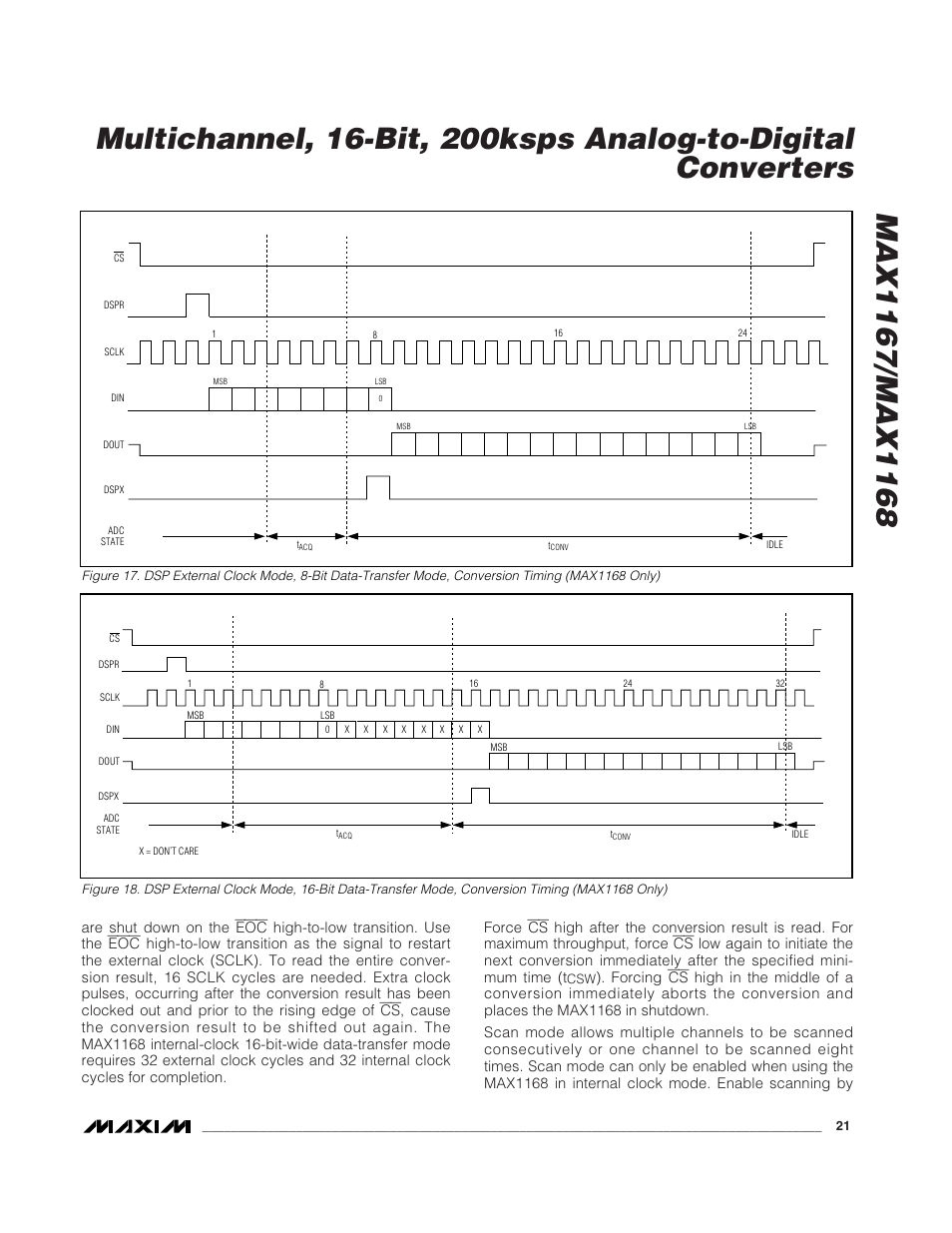 Rainbow Electronics MAX1168 User Manual | Page 21 / 30