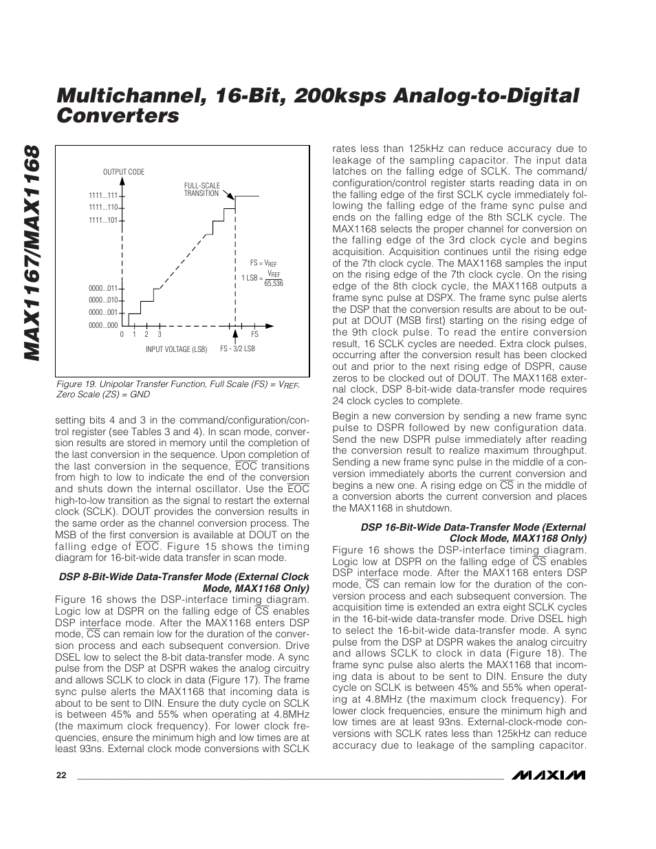 Rainbow Electronics MAX1168 User Manual | Page 22 / 30