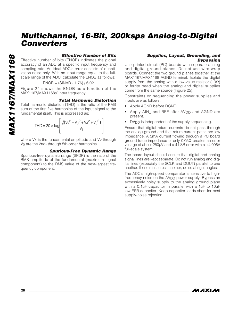Rainbow Electronics MAX1168 User Manual | Page 28 / 30