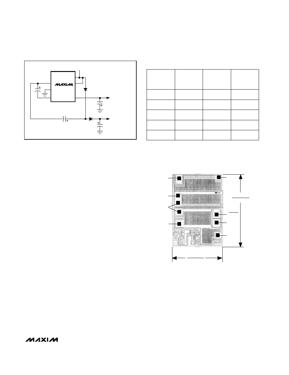 Chip topography | Rainbow Electronics MAX861 User Manual | Page 9 / 12