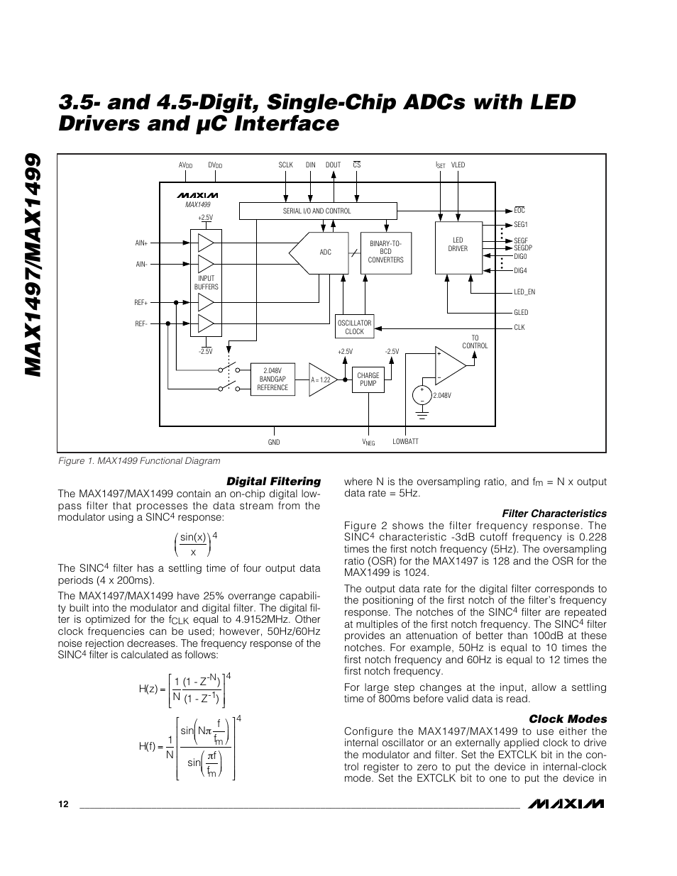 Rainbow Electronics MAX1499 User Manual | Page 12 / 33