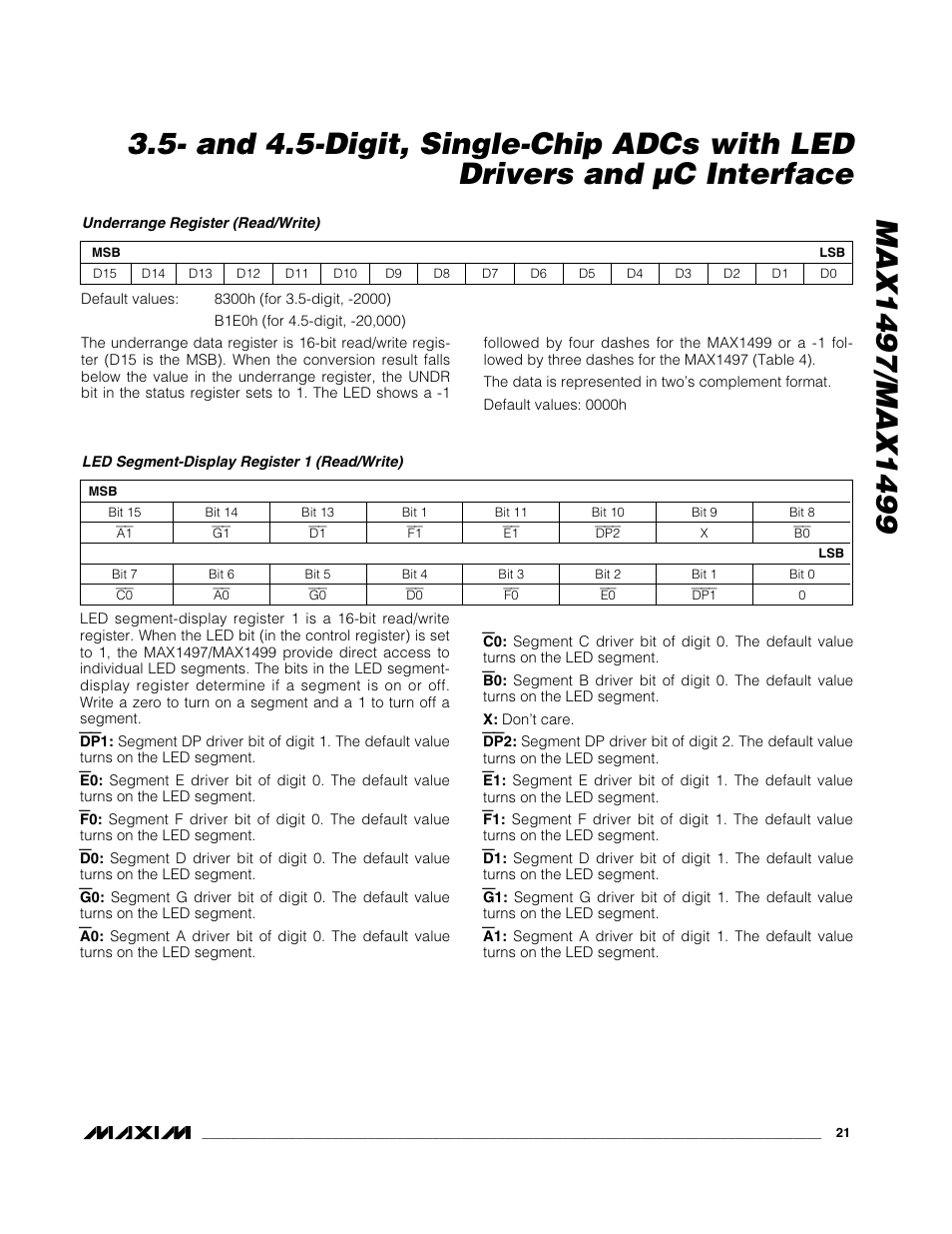 Rainbow Electronics MAX1499 User Manual | Page 21 / 33