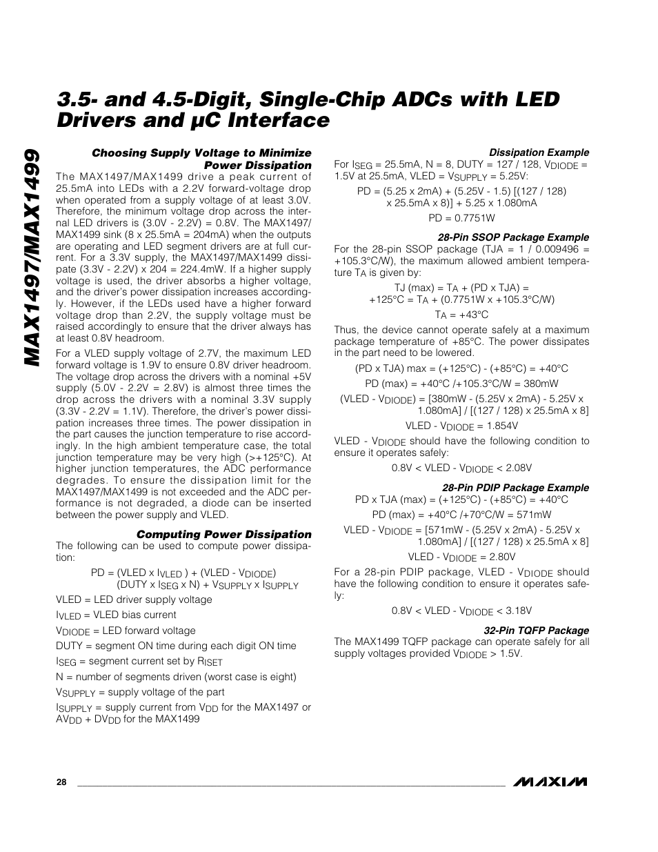 Rainbow Electronics MAX1499 User Manual | Page 28 / 33