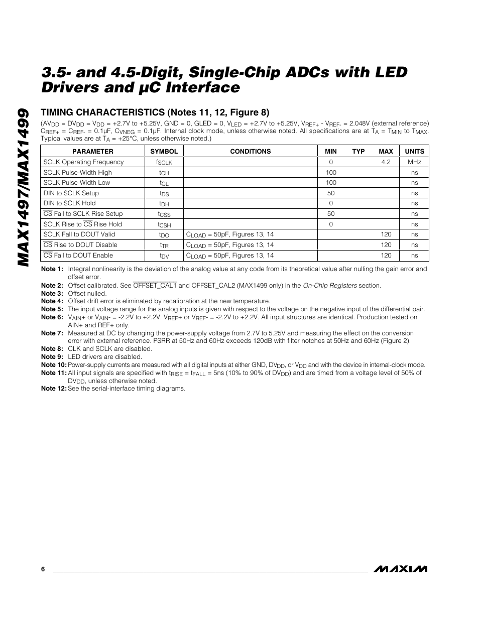 Rainbow Electronics MAX1499 User Manual | Page 6 / 33