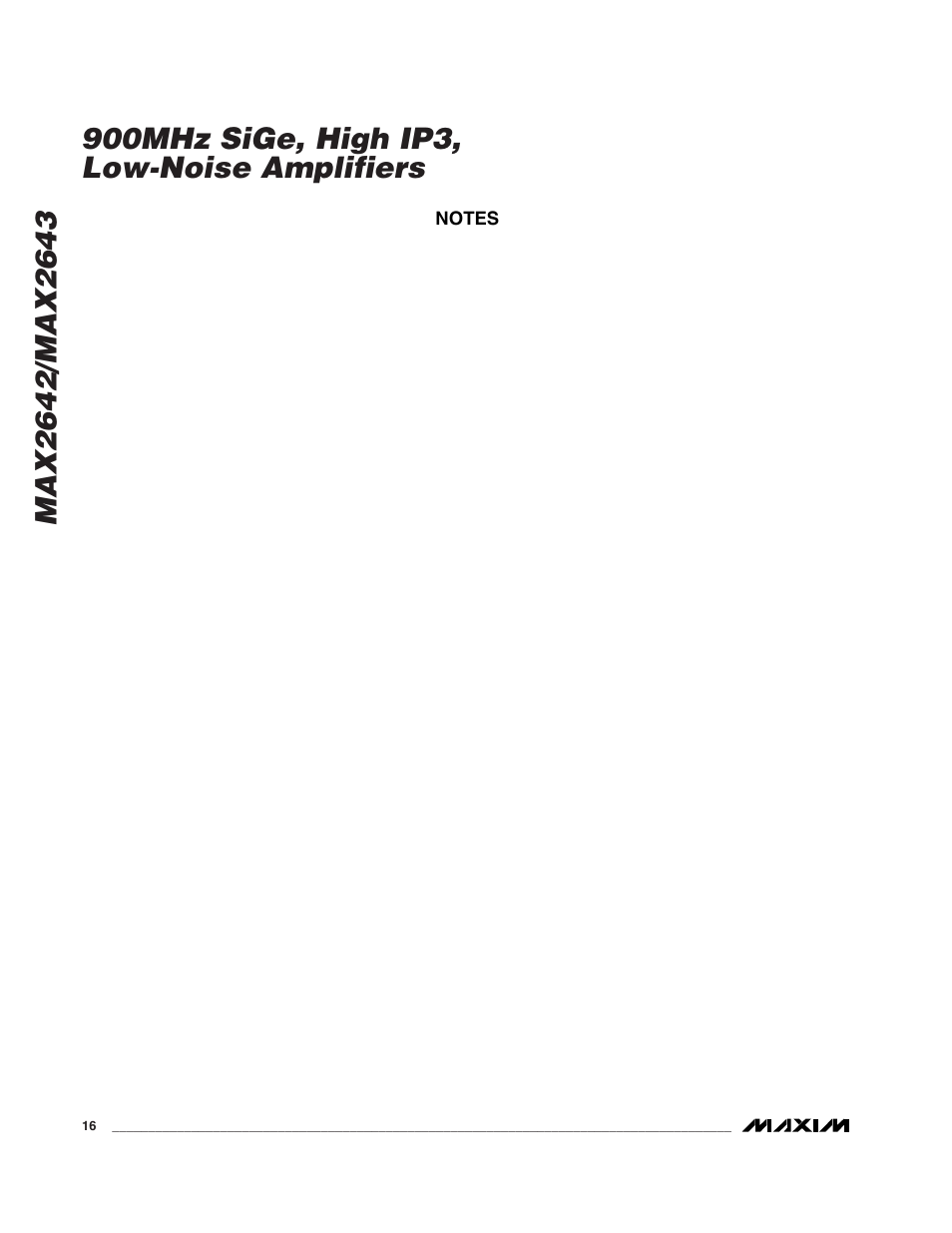 Rainbow Electronics MAX2643 User Manual | Page 16 / 16