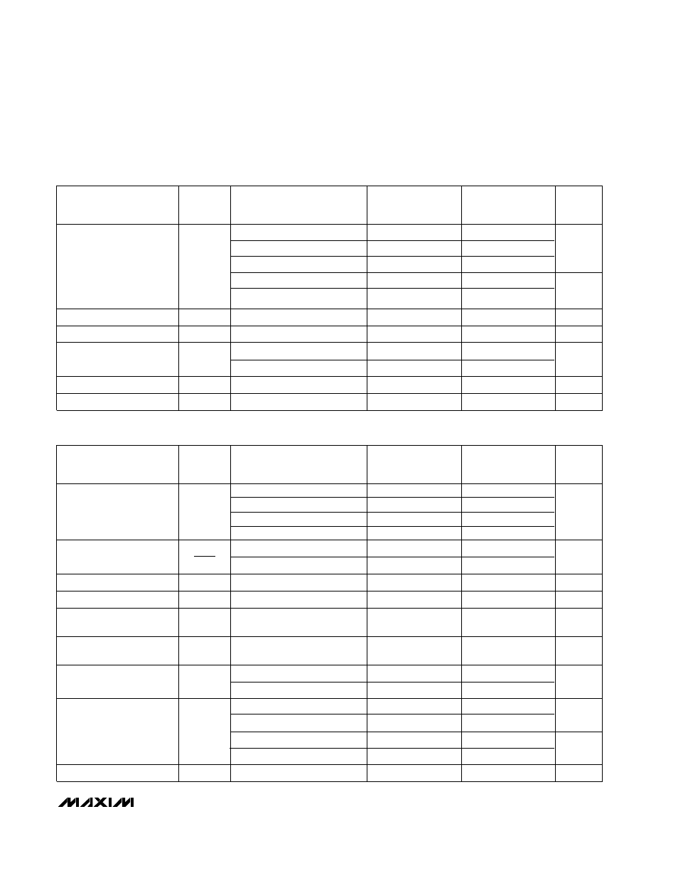 Electrical characteristics: 5v (continued), Electrical characteristics: 5v | Rainbow Electronics MAX479 User Manual | Page 3 / 12