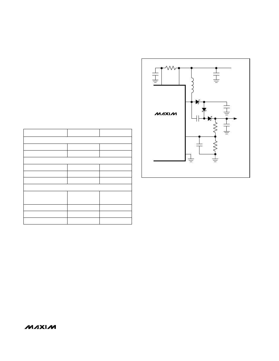 Applications information, Table 3. component manufacturers | Rainbow Electronics MAX1664 User Manual | Page 13 / 16