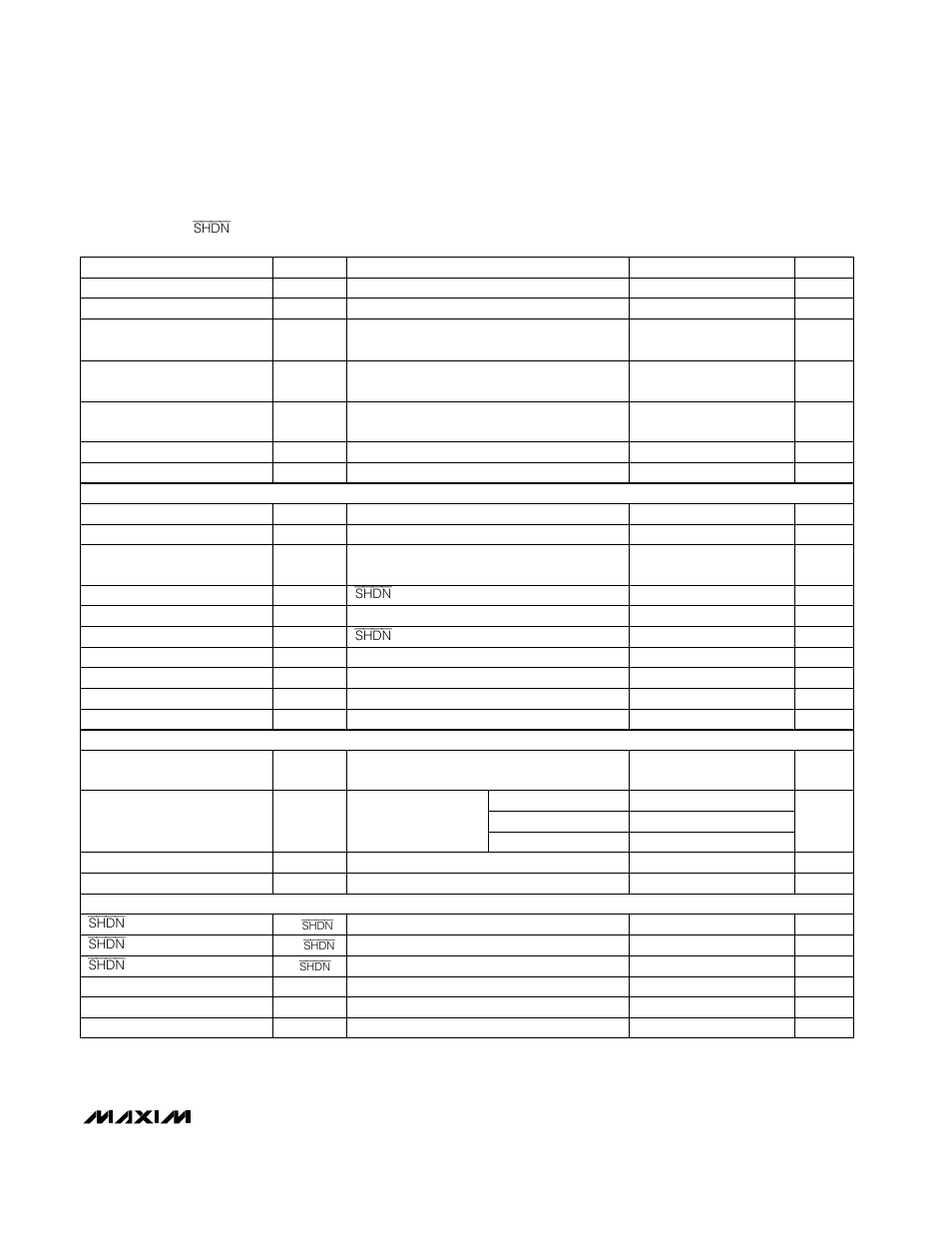 Electrical characteristics (continued) | Rainbow Electronics MAX1664 User Manual | Page 3 / 16