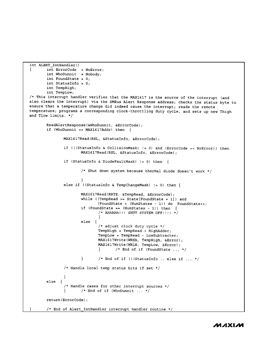 Rainbow Electronics MAX1617A User Manual | Page 18 / 18