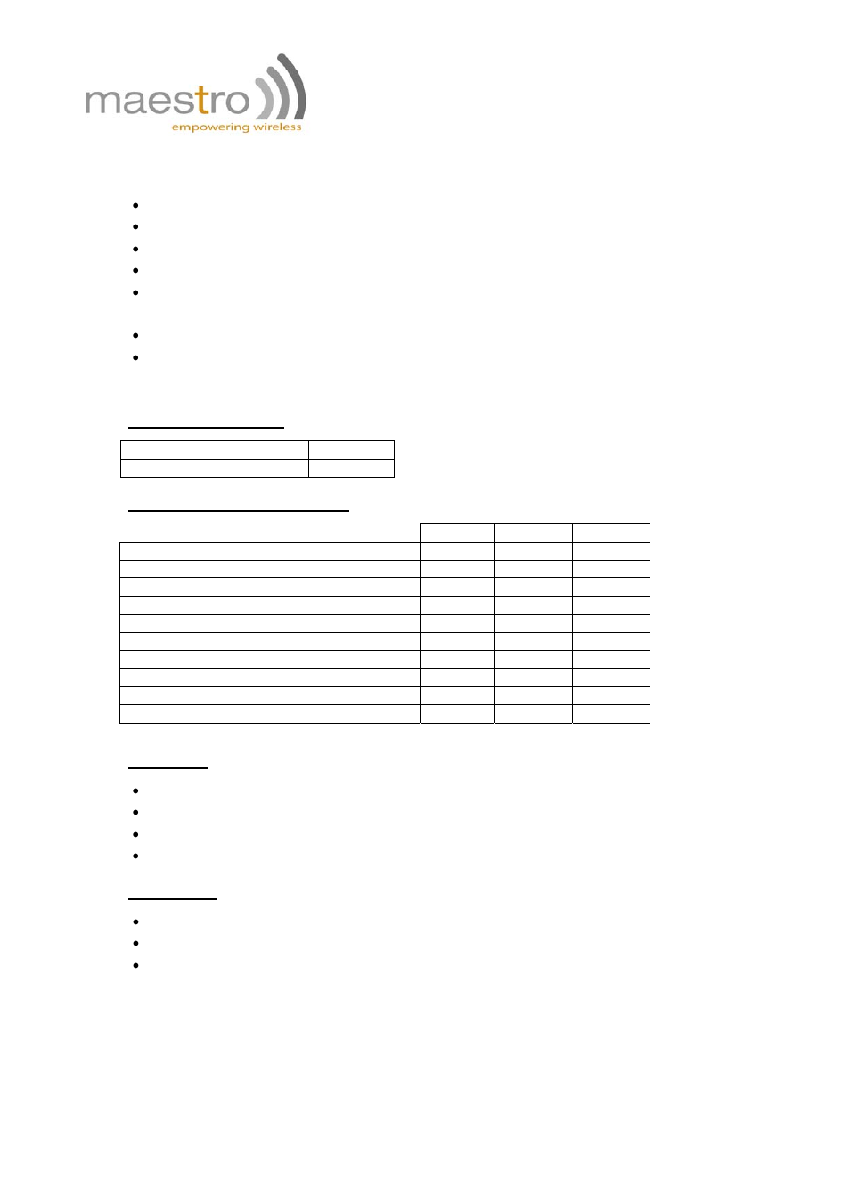 Chapter 4: specifications | Rainbow Electronics FARGO MAESTRO 100 (with TCP_IP) User Manual | Page 14 / 16