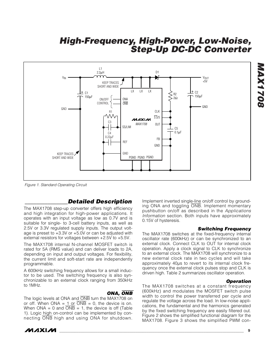 Detailed description | Rainbow Electronics MAX1708 User Manual | Page 9 / 13