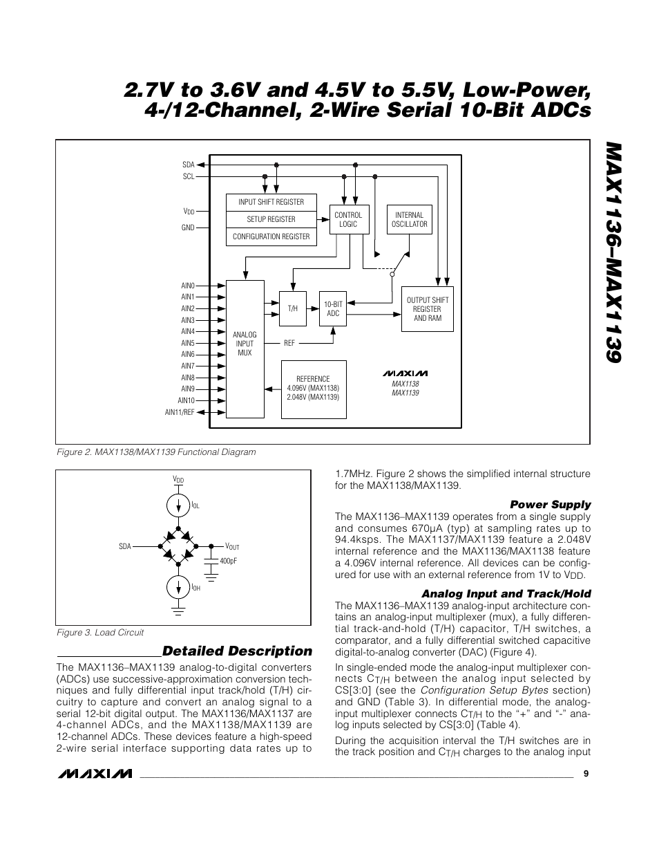 Detailed description | Rainbow Electronics MAX1139 User Manual | Page 9 / 22