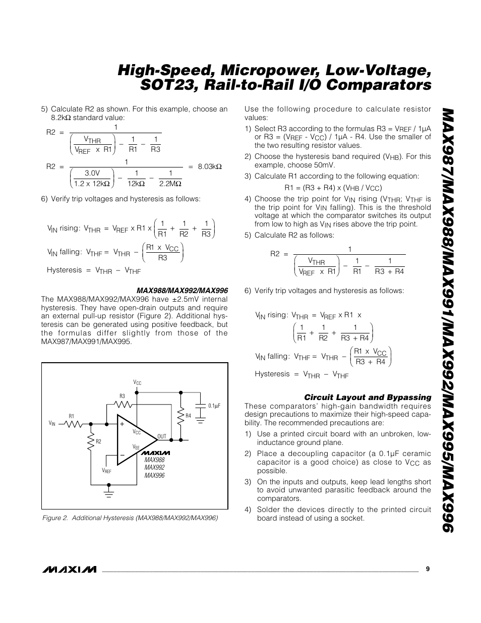 Rainbow Electronics MAX996 User Manual | Page 9 / 12