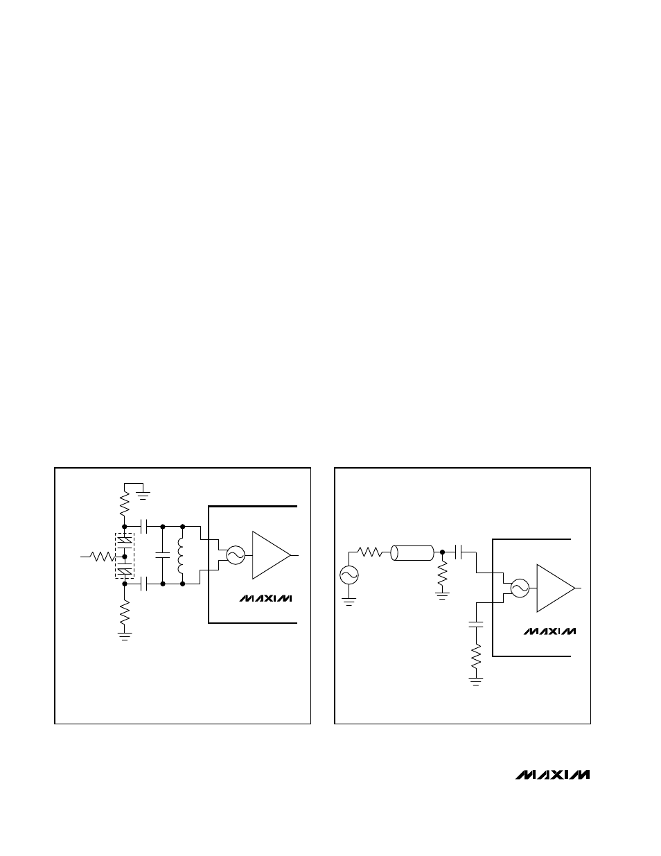 Max1002, Low-power, 60msps, dual, 6-bit adc, Internal voltage reference | Oscillator circuit, Internal-clock operation (tank), External-clock operation | Rainbow Electronics MAX1002 User Manual | Page 8 / 12