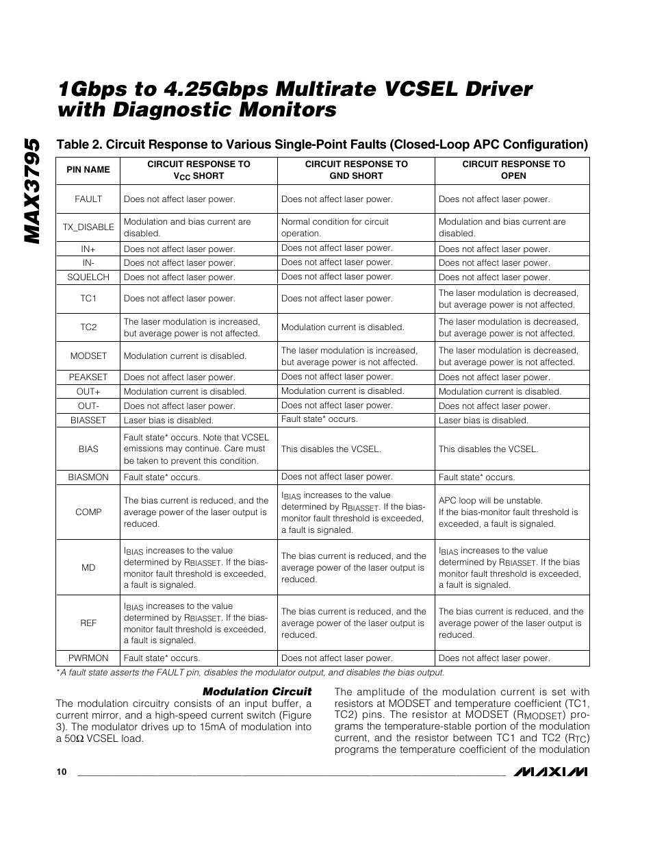 Rainbow Electronics MAX3795 User Manual | Page 10 / 15