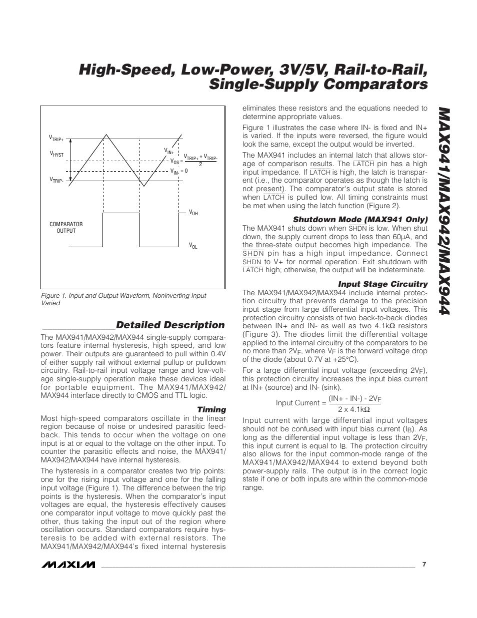 Detailed description | Rainbow Electronics MAX944 User Manual | Page 7 / 11