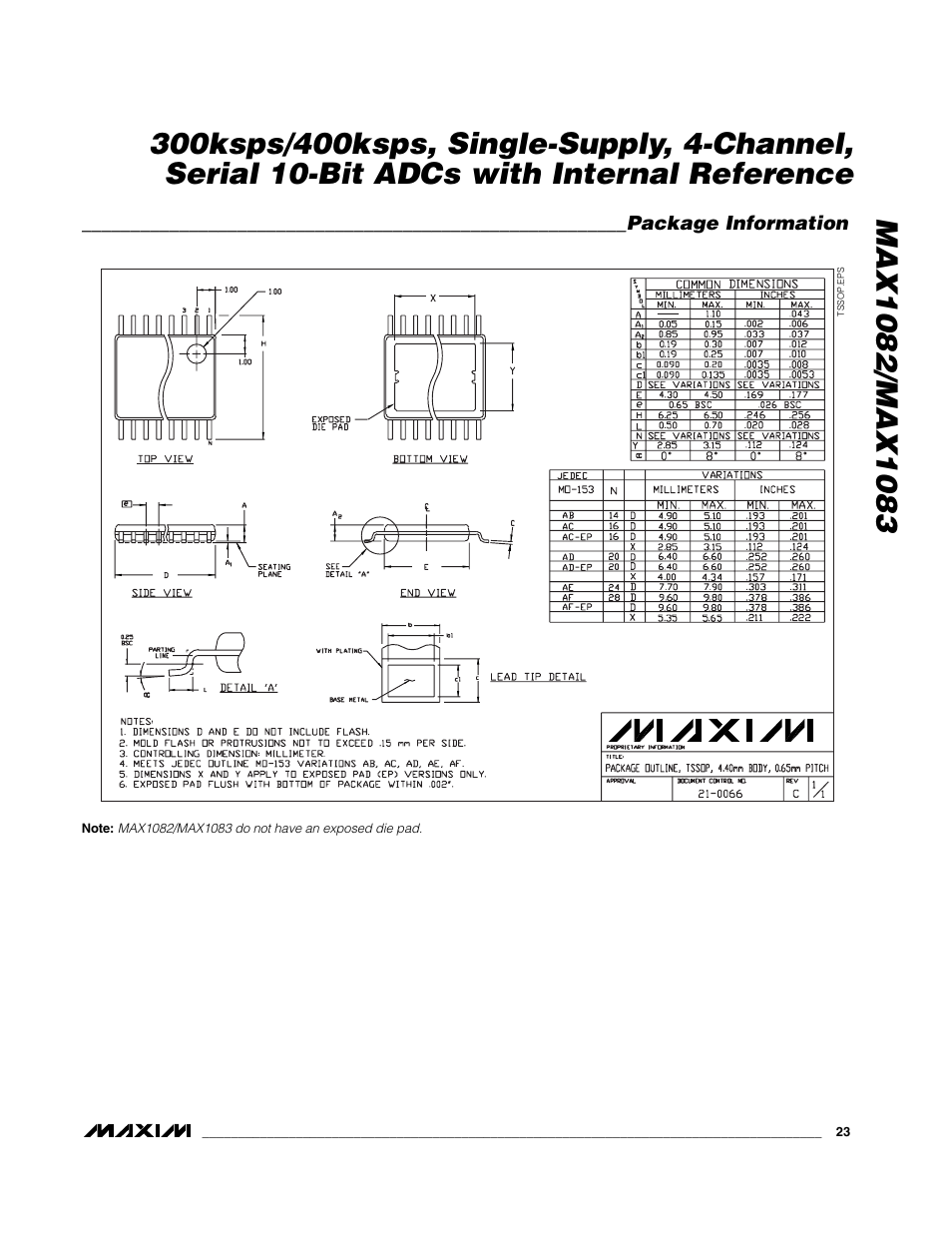 Rainbow Electronics MAX1083 User Manual | Page 23 / 24