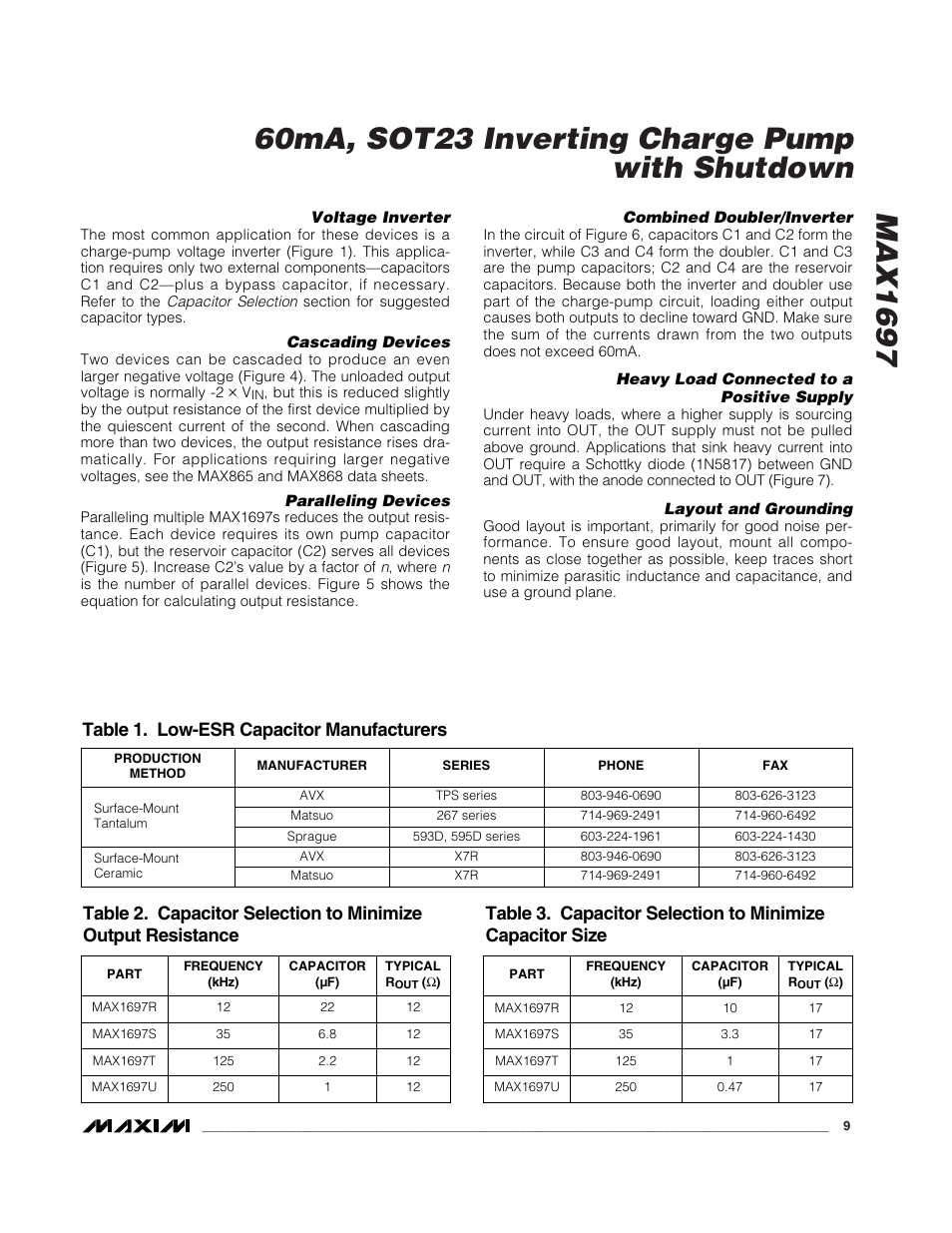 Rainbow Electronics MAX1697 User Manual | Page 9 / 11