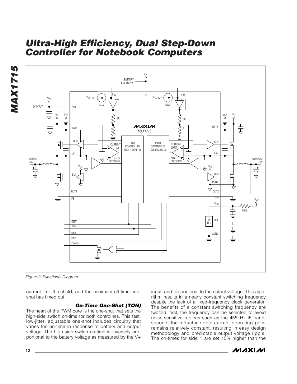 On-time one-shot (ton) | Rainbow Electronics MAX1715 User Manual | Page 12 / 25