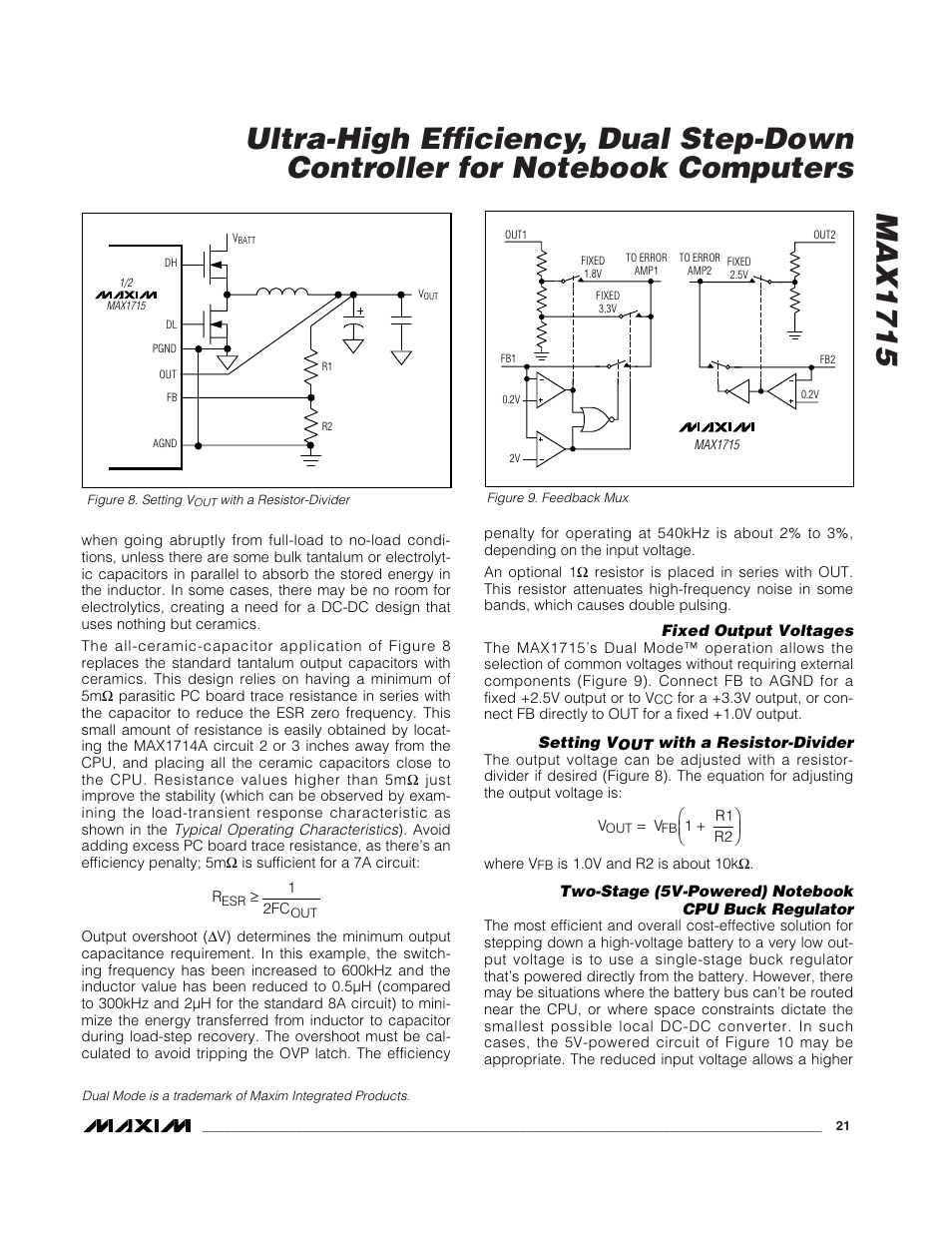 Rainbow Electronics MAX1715 User Manual | Page 21 / 25