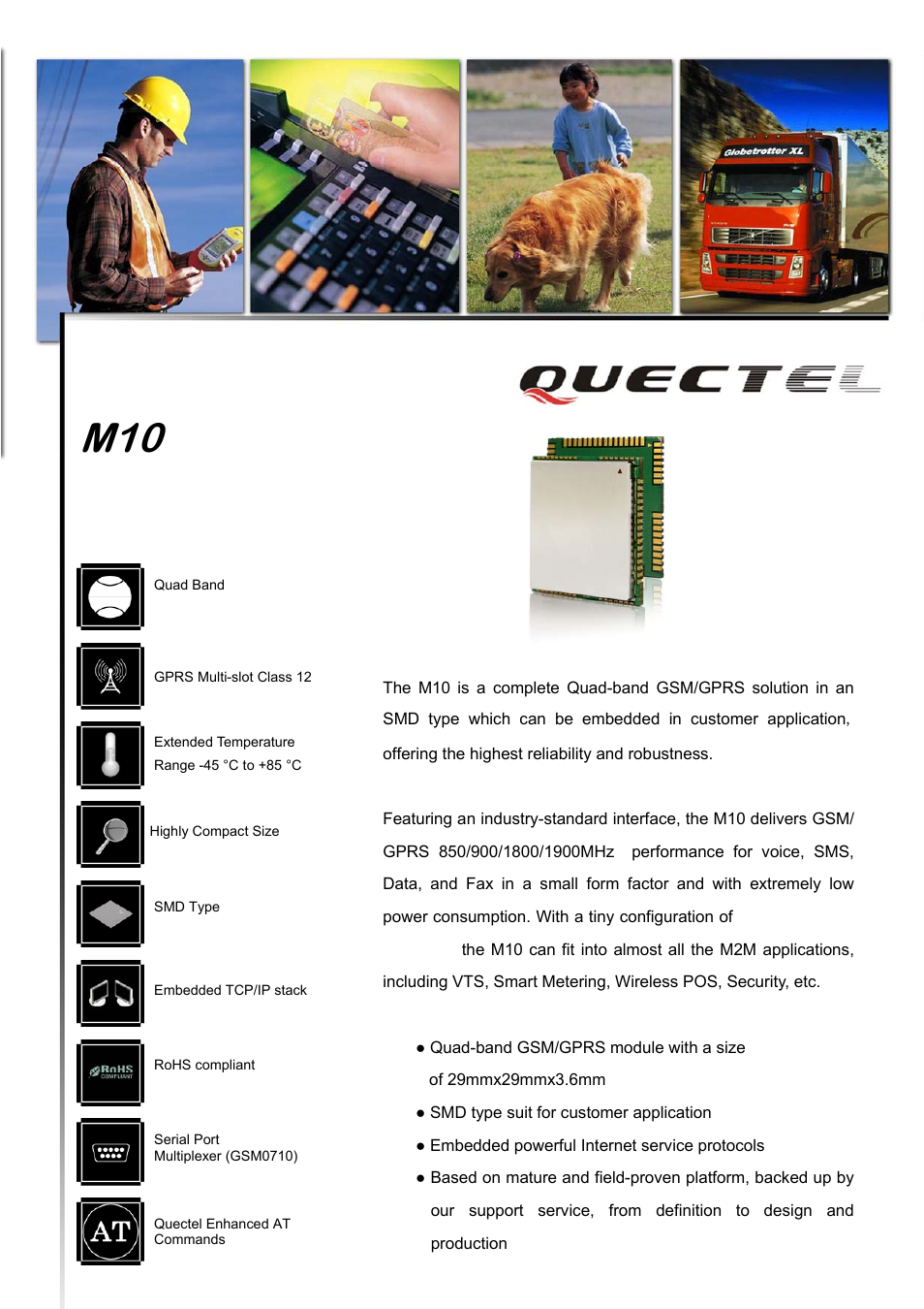 Rainbow Electronics M10 User Manual | 2 pages