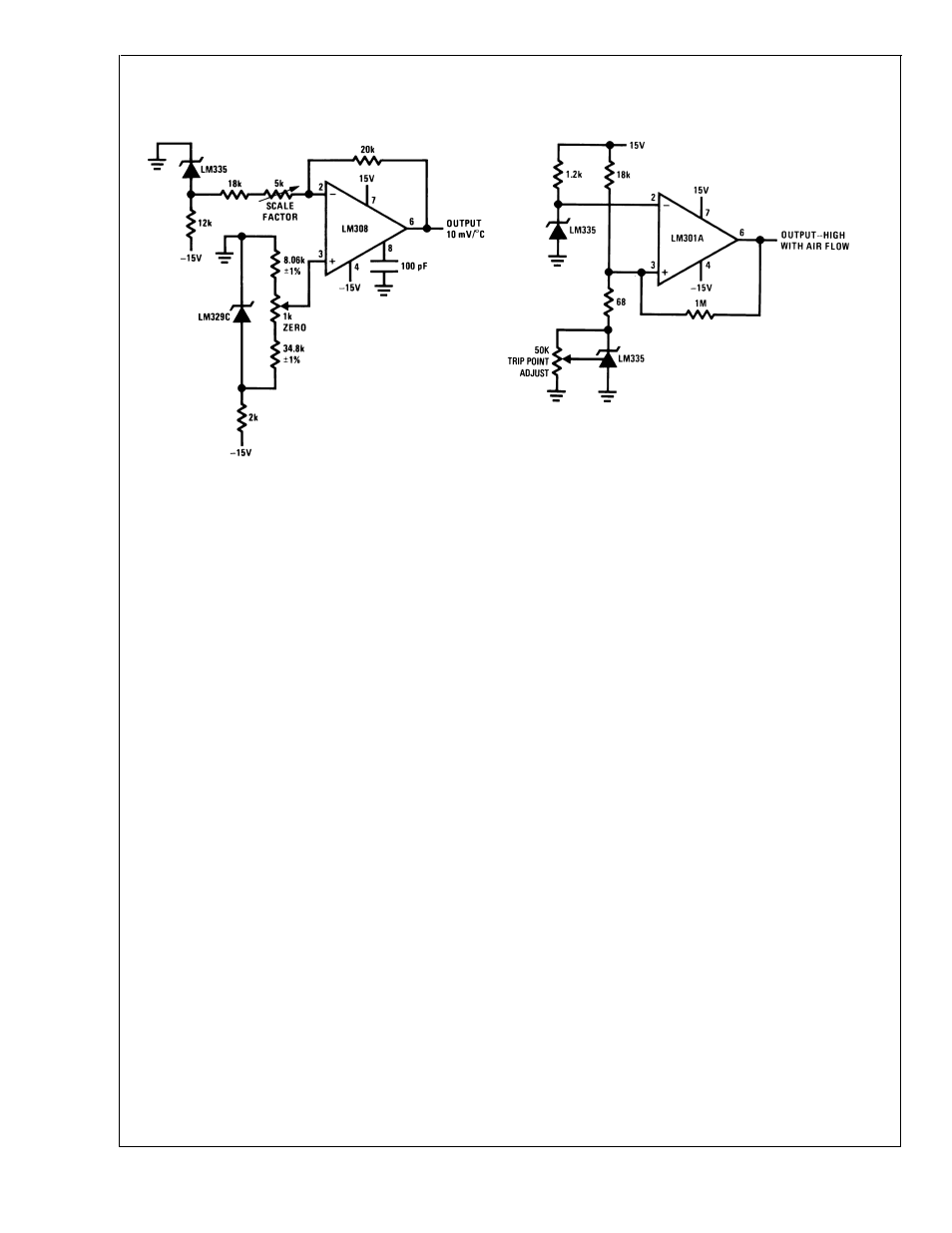 Typical applications, Definition of terms | Rainbow Electronics LM335A User Manual | Page 12 / 14