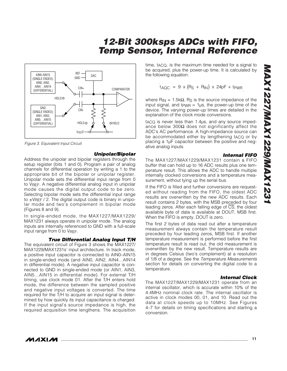 Rainbow Electronics MAX1231 User Manual | Page 11 / 24