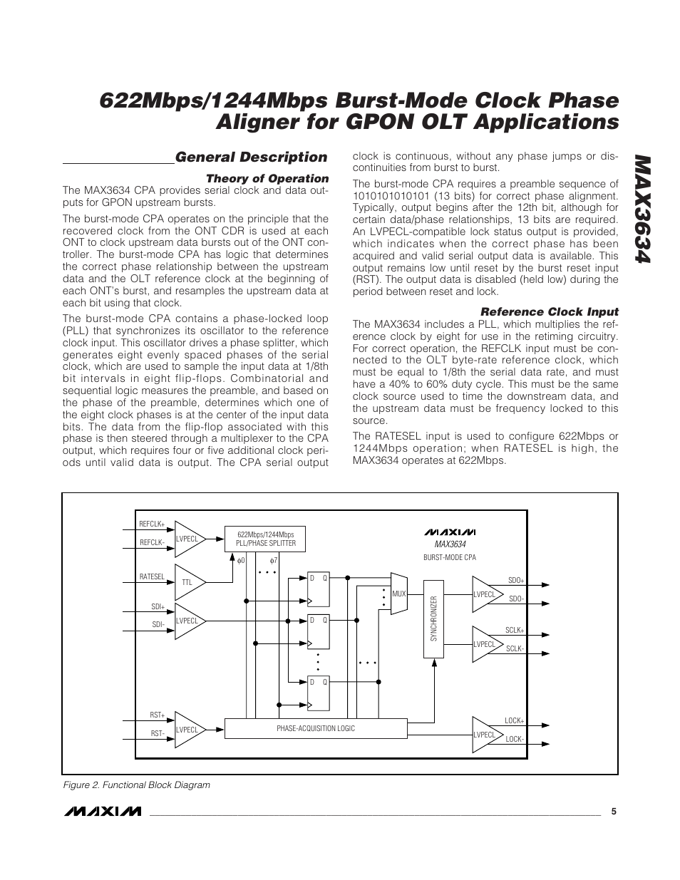 General description | Rainbow Electronics MAX3634 User Manual | Page 5 / 8