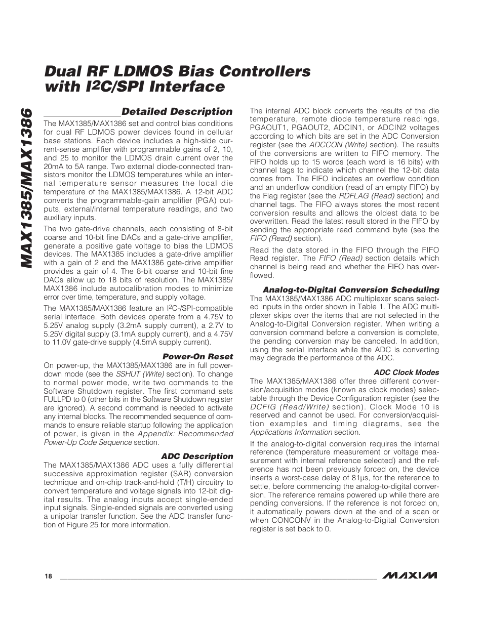 C/spi interface | Rainbow Electronics MAX1386 User Manual | Page 18 / 52