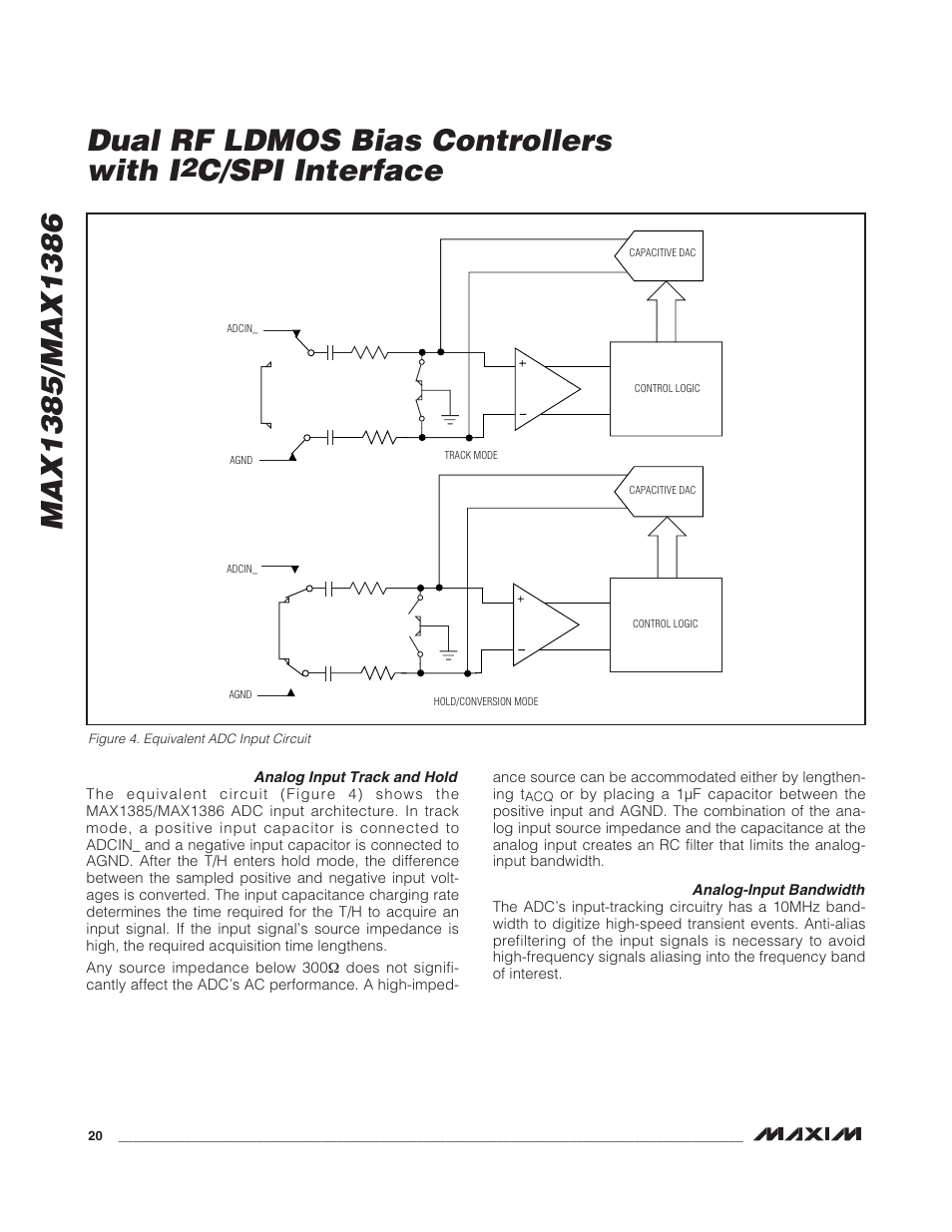 C/spi interface | Rainbow Electronics MAX1386 User Manual | Page 20 / 52