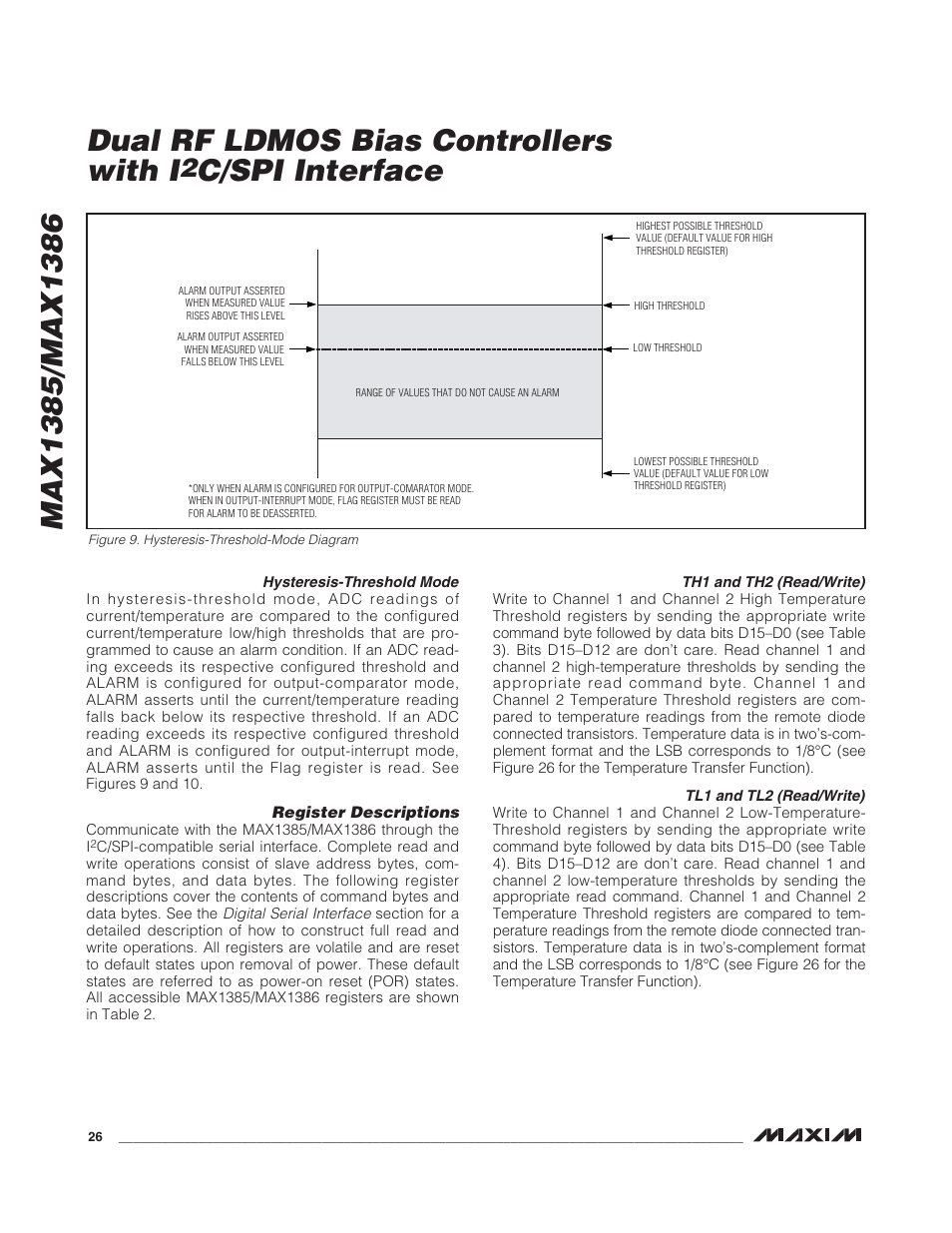 C/spi interface | Rainbow Electronics MAX1386 User Manual | Page 26 / 52