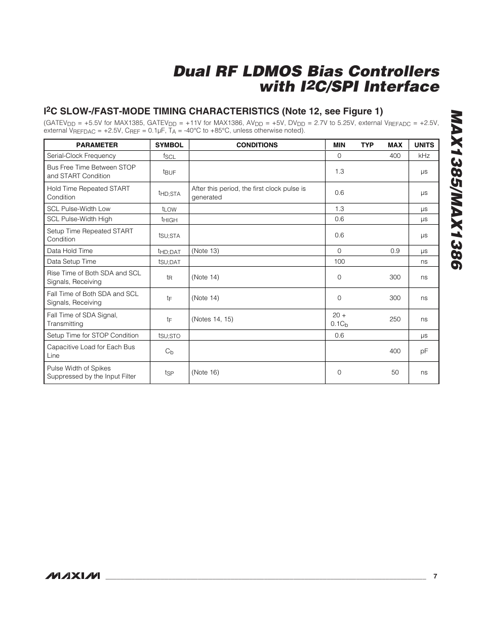 C/spi interface | Rainbow Electronics MAX1386 User Manual | Page 7 / 52